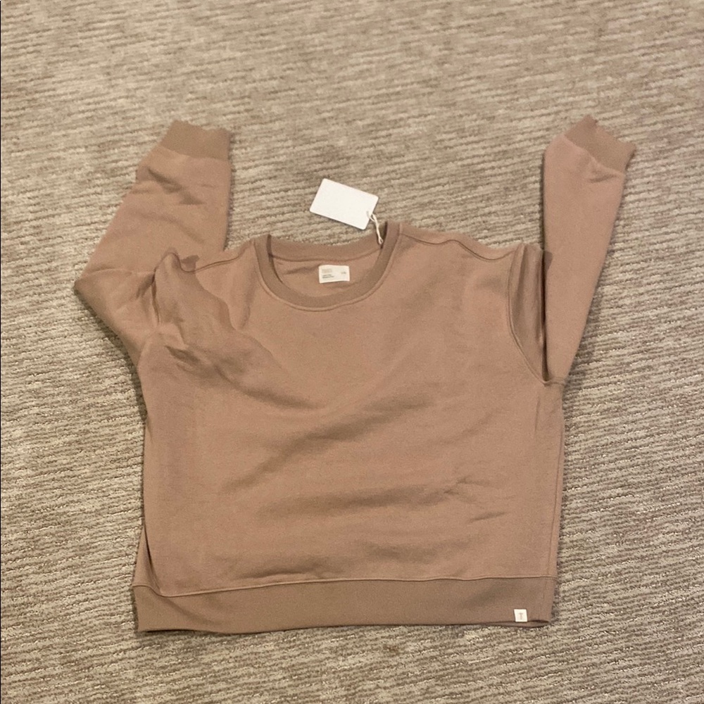 TKEES Camel Fleece Crewneck Sweatshirt